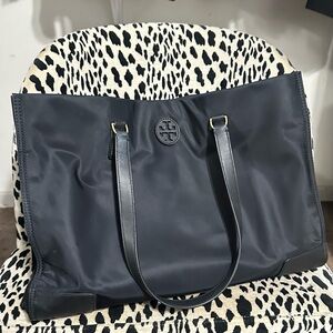 Tory Burch Black Nylon Tote